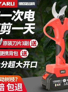 德国进口德国原装进口电动修枝剪果树剪粗枝剪大功率充电剪刀无线