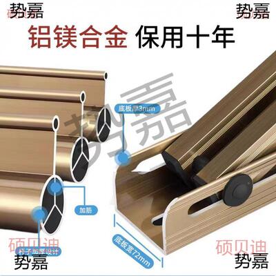 伸叠缩晾衣杆耐用阳DStF7DmN折室台窗外外推拉晒衣架户外晾衣