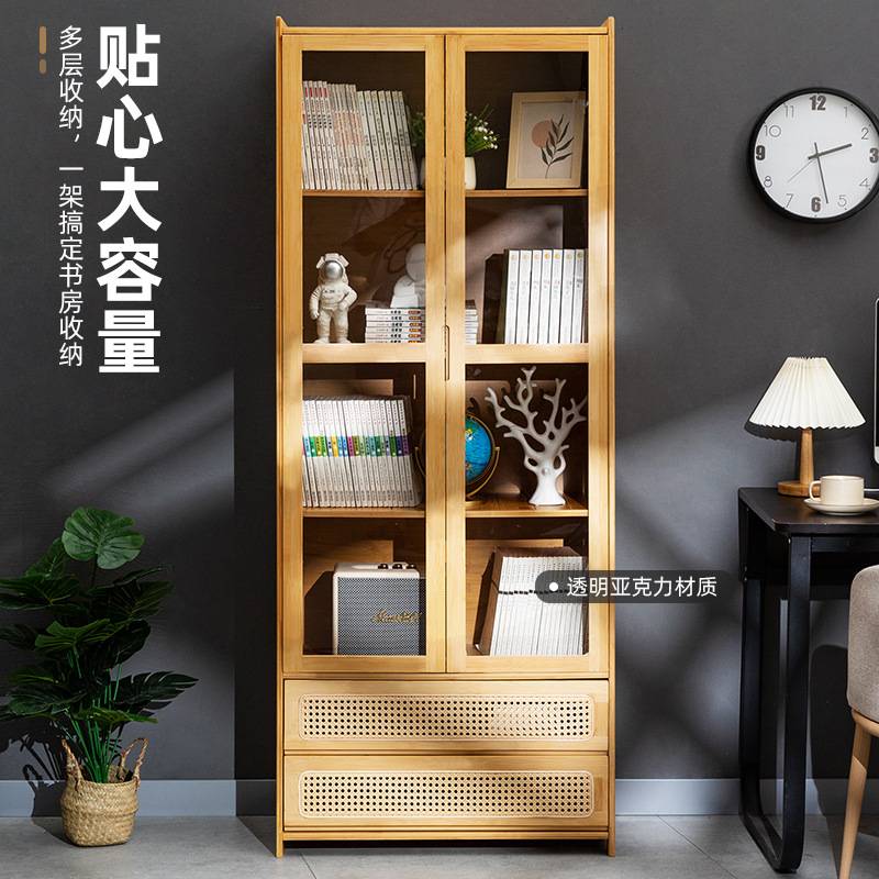 简易书架落地书柜儿童阅读区绘本架靠墙置物架客厅家用收纳储物架