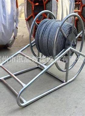 电力施带工放钢线车电作业丝绳导线牵引盘绳放线架缠33280绕架收