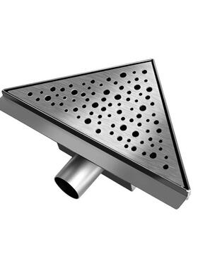 欧式锈钢三角形地不漏地防臭地漏生间淋浴房侧卫BAD53900排漏墙角