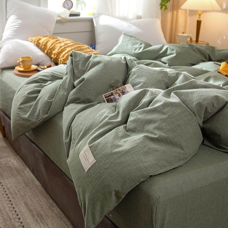 1人F7679S650水洗棉被套单件棉被罩单学纯生宿0舍夏季被单纯色三