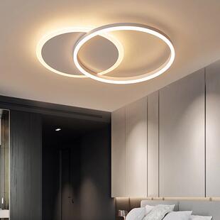 客厅简灯约现代MJJ大厅灯具创意个性 气圆环大家用餐厅室卧吸顶灯