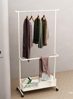 次卧室衣帽架落动地法式挂衣架可移民IRS宿隔夜衣收纳净脏衣架带