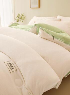 大豆纤WMI通维被子加厚保暖被宿舍棉被芯春秋被四季用合一二子冬