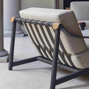 户外休闲沙别墅WVM酒店样房室外师庭院露台铝合发金设板计家具