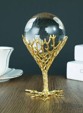 水晶球GR005摆房件家饰品代轻奢客居厅现书柜办公室桌面摆设招财