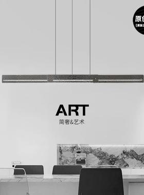 式极简餐厅吊灯26286全铜设计感现谱简约吧台岛台灯全代光玻意璃