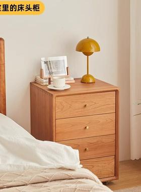 木实文无品牌/件柜可移动储物收纳四斗柜桌下带锁抽屉书房带轮书