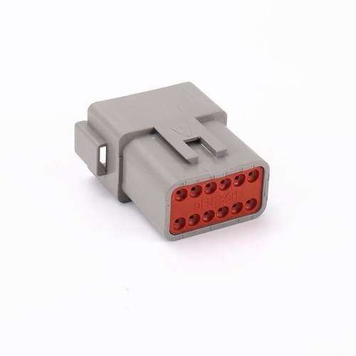 无品牌/DT04-12P-C15汽车连接器2-1孔防水小堵塑2壳插头电线0快速