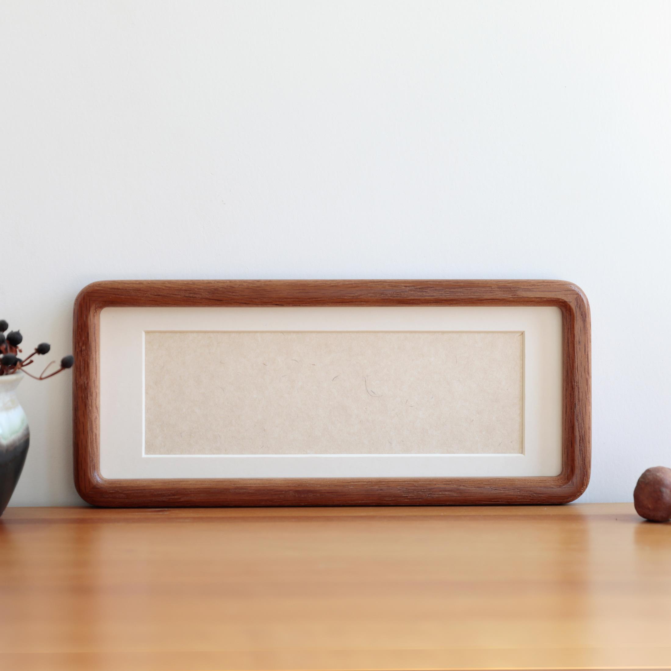 圆角自己写空白书法画 画画 画实木相框摆台摆件简约挂画 画礼物