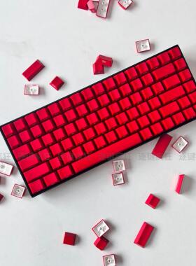 烈焰红色侧刻键帽二色原厂高度145键机械键盘帽适配Wooting atk68