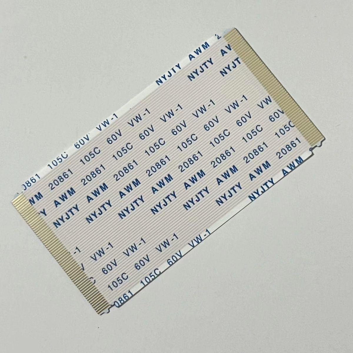 60芯60P电视逻辑板排线 带耳朵镀金AWM 20706 20861 105C长度可选