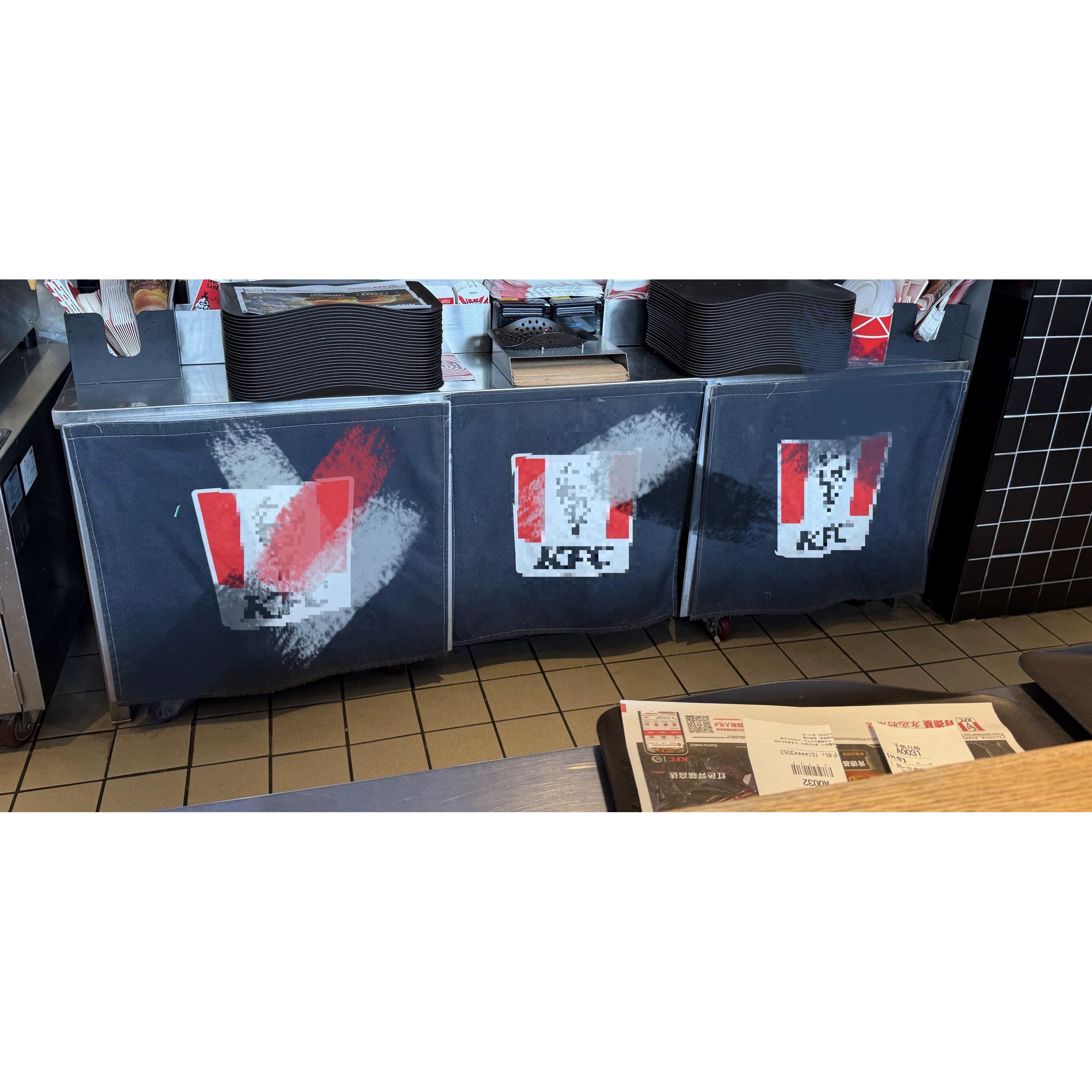 快餐店用工作站门帘含票包邮尺寸样式图案可以定制