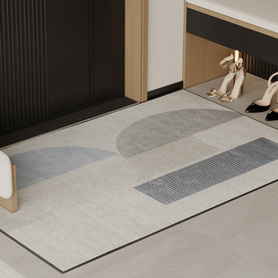 门口地垫进门毛毯家用高级入户绒面垫别J墅室内可裁剪防滑免洗垫