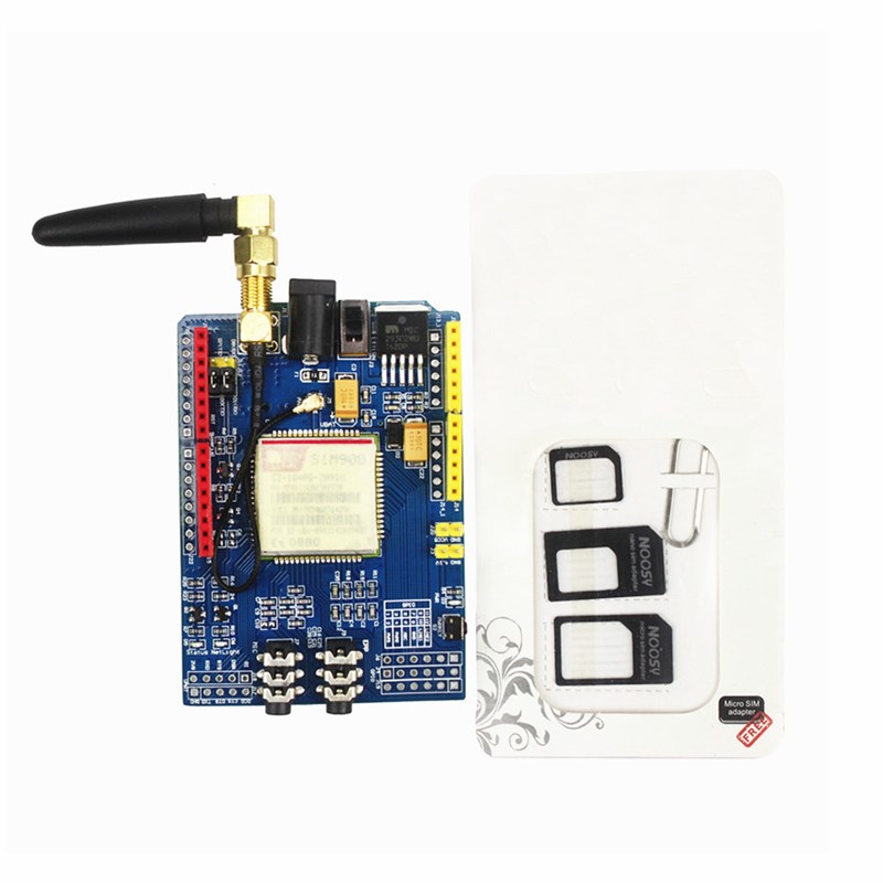 SIM900模块 4频/开发板/GSM/GPRS/短信/无线数据超TC35i 配卡套