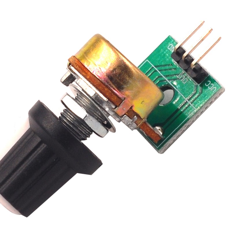 10K阻值电位器模块可调电阻模块单圈可调模拟量输出0-5V电压