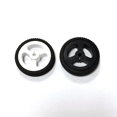 ZJ327 3PI miniQ小车N20电机橡胶轮 直径34mm 码盘34*7