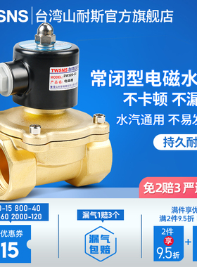 电磁开关阀水管电控水阀220v常闭型12v电动气阀常开24v汽车淋水器