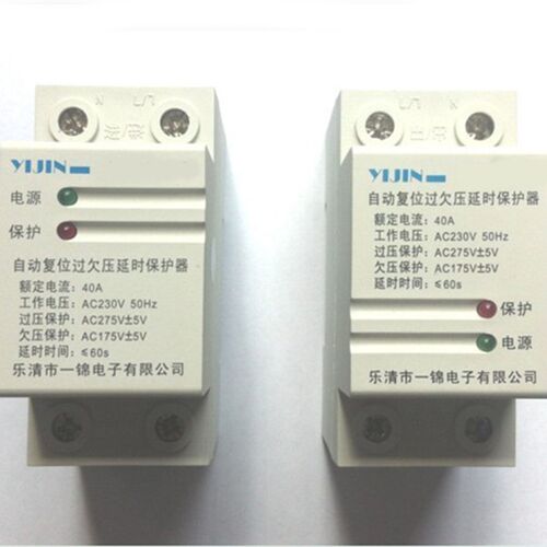 一锦自复式过欠压保护器220V-2P63A YJQG-63过压欠压-家用保护器