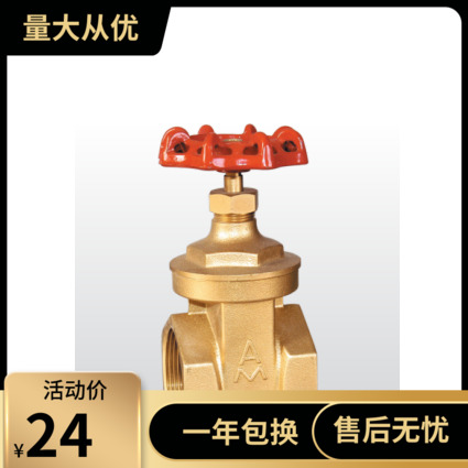 埃美柯101黄铜重型加厚耐高温丝口闸阀小口径DN8 10 15 2分3分