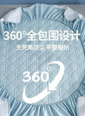 025新款全棉夹棉加床笠单件纯套SY250522棉床罩床棉厚花床2垫保护