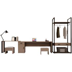 酒店家居宾客衣房柜公寓行李挂衣置物不锈钢馆架0CGL.8米开放式柜