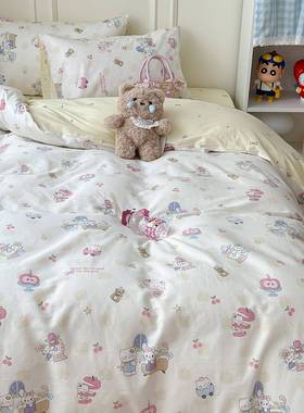 2025新款卡学生2季新款全棉跑量款TJX通风四套1.m床单款三件套件