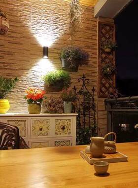 户形店外NSC壁灯服装门口防水墙灯黑色方壁灯庭院氛围装外饰洗墙