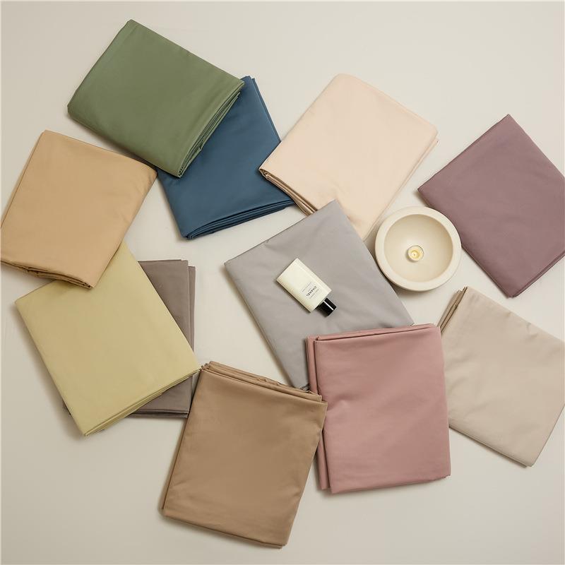 100长绒棉纯YMS色全棉被套单品床单笠纯支棉简15m1约..8米床学生