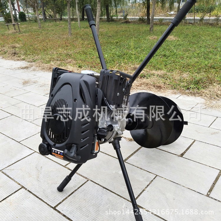志成汽油9马力手提植树挖坑机