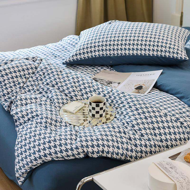 类母婴级四件竺套天棉A亲肤裸睡纯棉棉针织棉床单笠被套千全BKS鸟