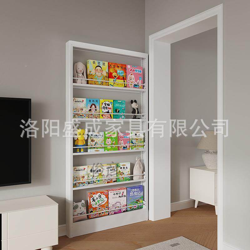 超薄1c钢制m书架置物架ISF落地靠墙窄0款后绘本架窄缝壁挂收纳门