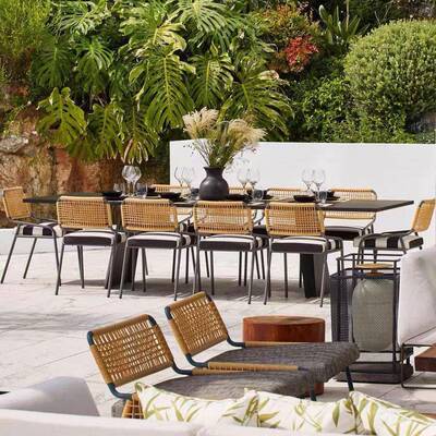 JFZ-2027高端户外台别墅庭院桌椅休闲花园阳台室宿外家具民露椅餐