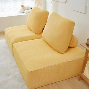 家模块沙发用皮埃发蒙特沙人异型懒客厅方块沙发套弹力全包豆腐套