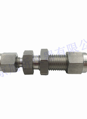 316卡套变径穿板接头1/8转1/4隔壁直通可替代世伟洛克SS-400-61-2