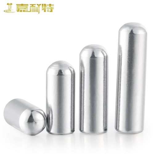 销钉圆头圆柱销不锈钢M3.5M4定位销滚子圆柱销导向销圆柱销实心钉