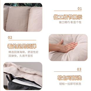 懒人沙发榻榻米可折叠网红放地上的地垫K式懒人沙发可躺可睡双人