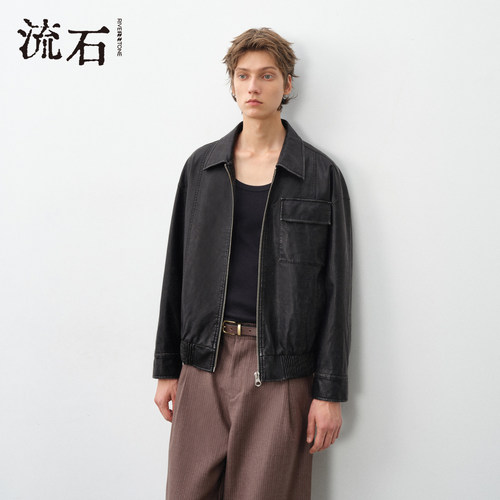 riverstone男生重工做旧时尚外套