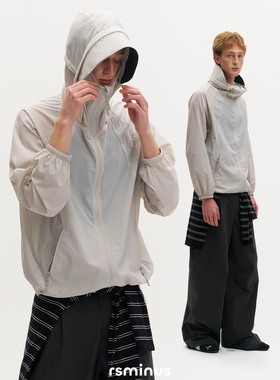 rsminus男女同款时尚连帽防紫外线防晒衣2026年夏季新款皮肤衣潮