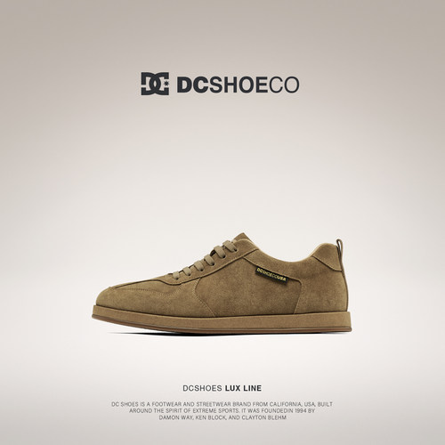DCSHOES COMO 老钱风德训鞋男款牛反绒轻奢男鞋美拉德休闲鞋lp鞋