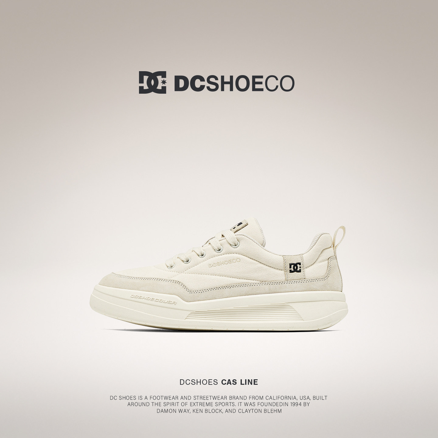 DCSHOES FLUX 秋季男鞋厚底休闲鞋子2026新款运动板鞋复古慢跑鞋图片