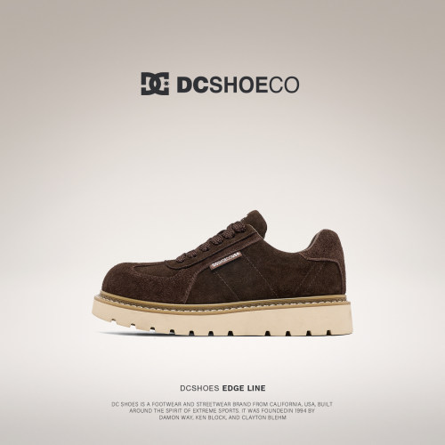 DCSHOES PETERSBURG 美式工装鞋男款真皮低帮休闲皮鞋厚底马丁鞋