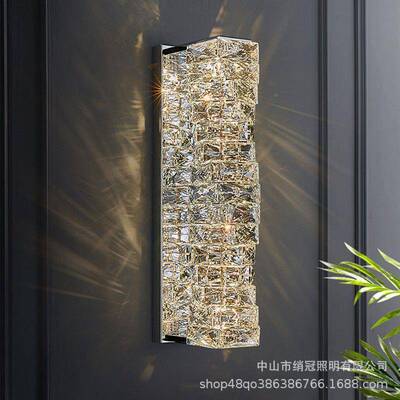 新现款奢水晶壁灯高室档代客厅电视墙走廊楼梯轻主542卧简约床头