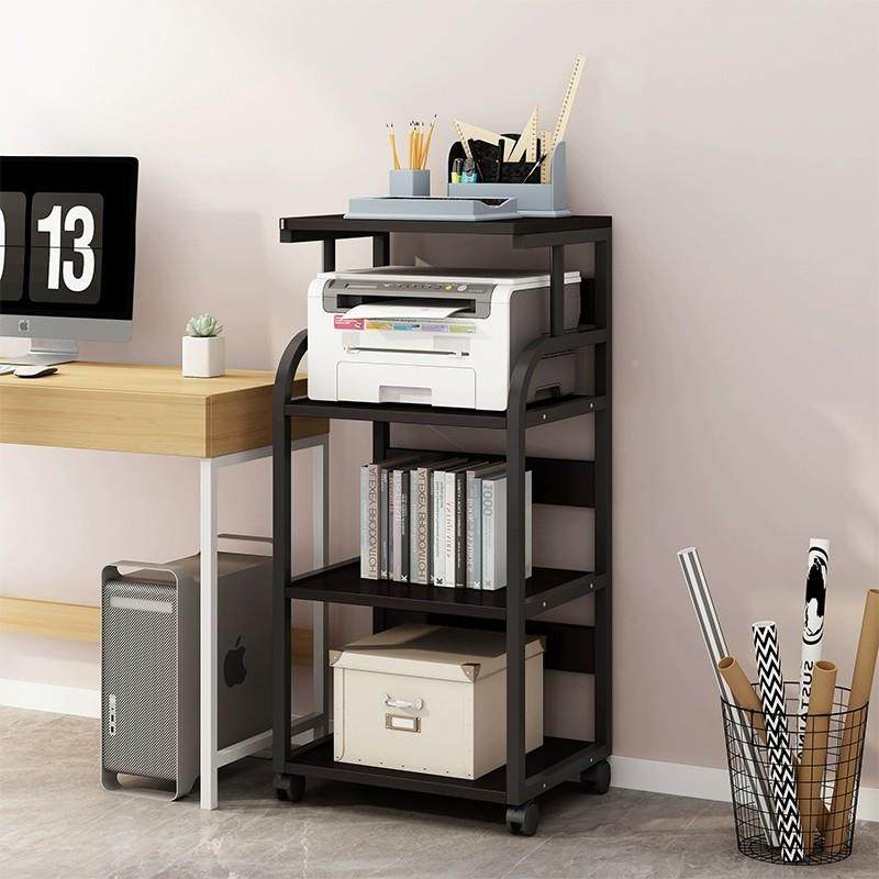 打印机置物架落地底家座用托架移复动--架子桌下收放纳架印机置支