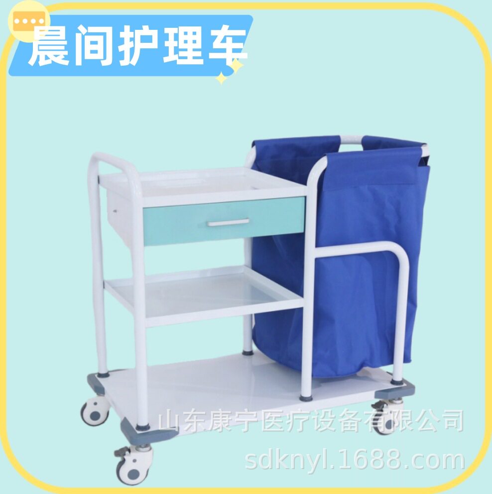 304加厚双桶分类被服污物车