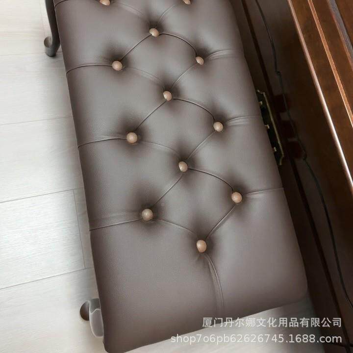 钢厂家生产琴弯电凳实木腿双人带书KMD箱琴凳子琴电钢琴家用立式