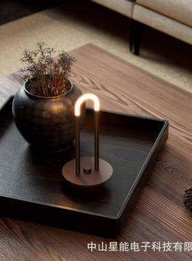 新款热销餐厅酒店充电台灯便PZO饰携U型室床头触摸卧氛围装台灯