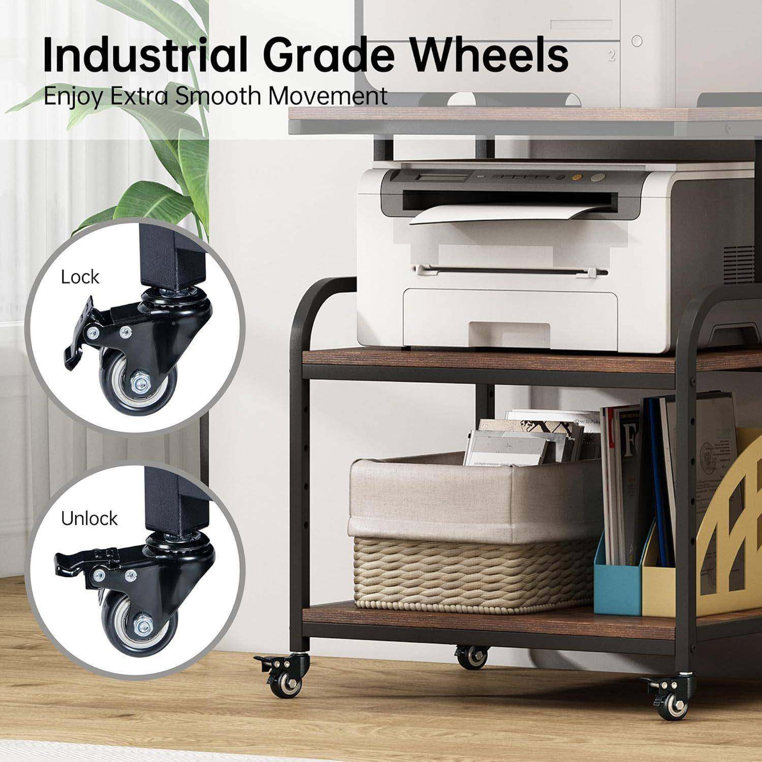 打62401印机架架子办公置物架复印机架移动主机边多层落地可收纳,收纳整理,书桌收纳置物架,淘宝优惠券,粉丝福利购,淘宝优惠卷