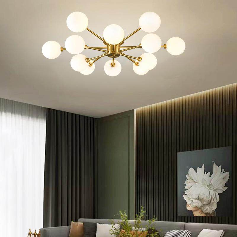 全分子灯现后代铜魔豆客厅网红灯具厅餐BBR卧室主灯简约大气灯饰